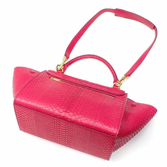 celine handbag trapeze ladies pink leather small - Picture 2 of 7